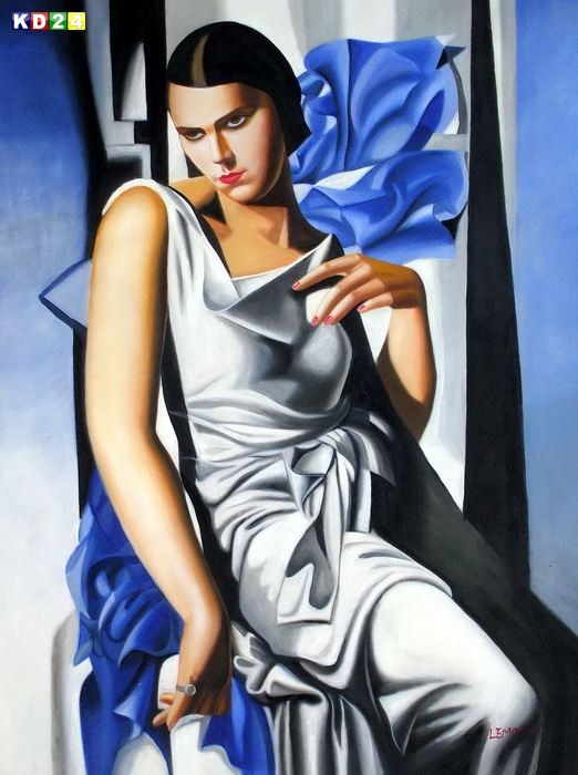 Homage of Tamara de Lempicka Portrait der Mrs M k79969 90x120cm Olbild