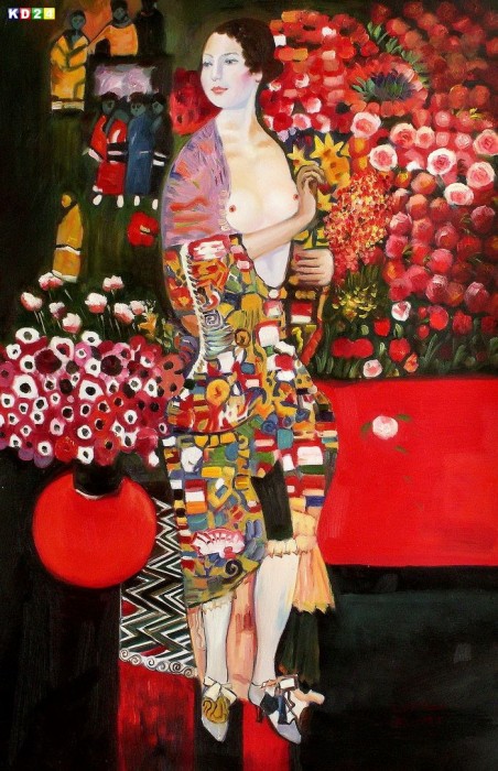 Gustav Klimt   Die Tänzerin d81226 60x90cm handgemaltes Ölgemälde